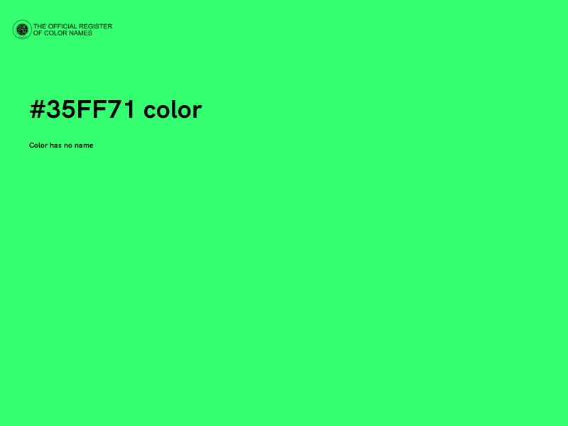 #35FF71 color image