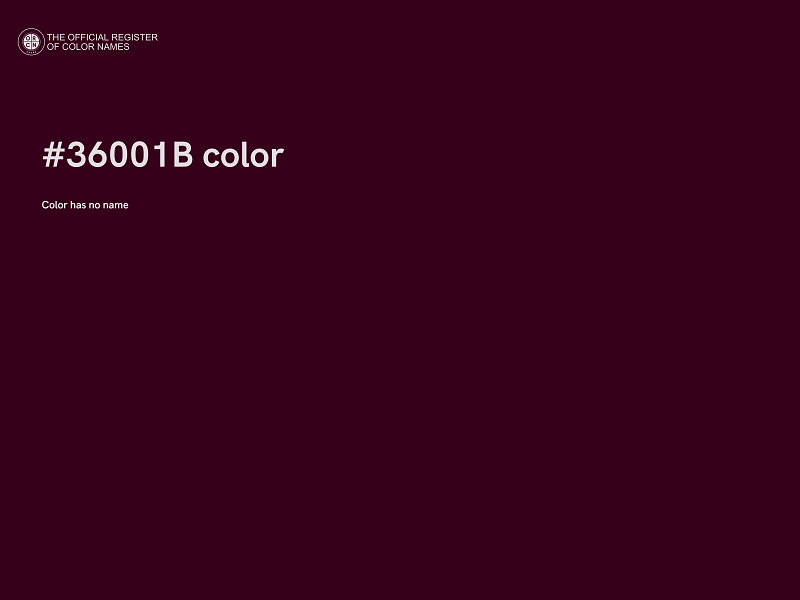 #36001B color image