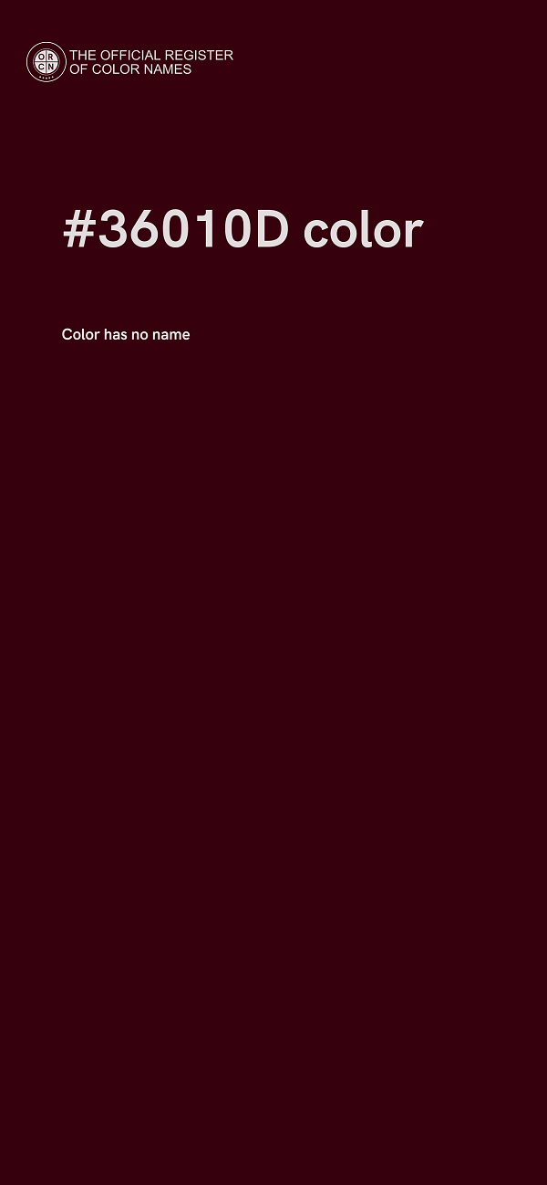 #36010D color image