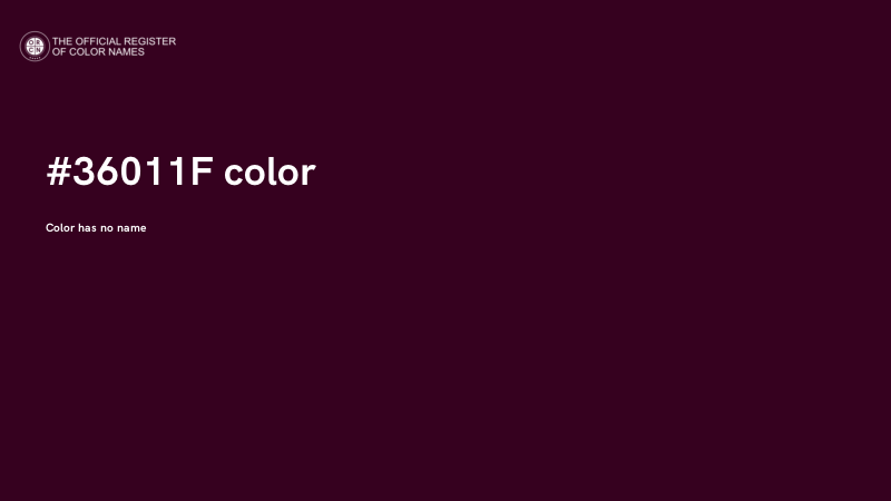 #36011F color image