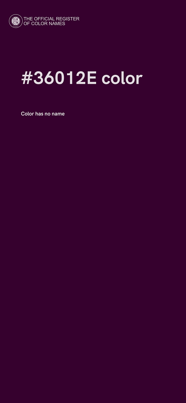 #36012E color image