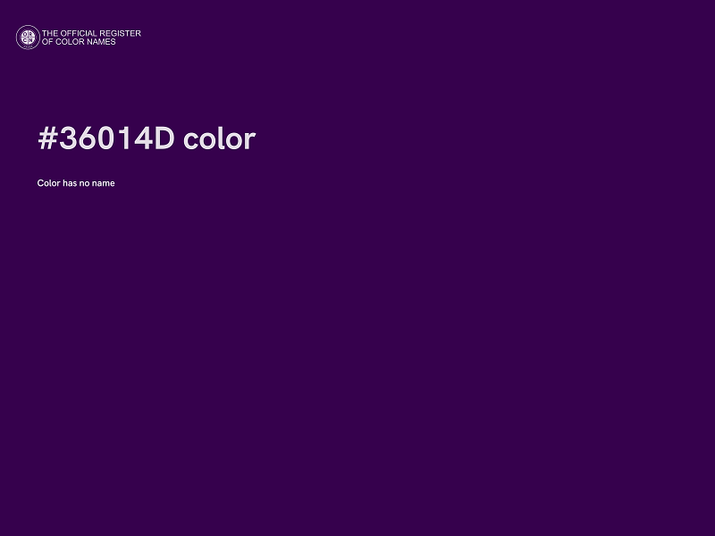 #36014D color image