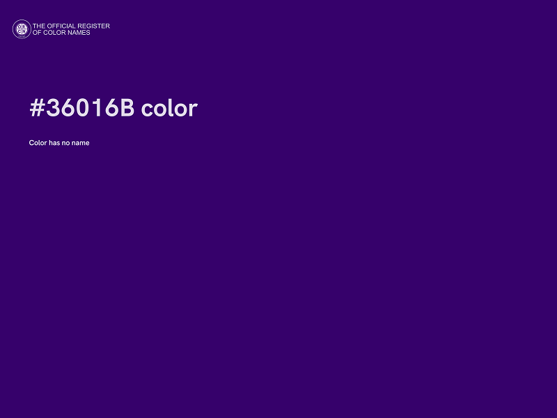 #36016B color image
