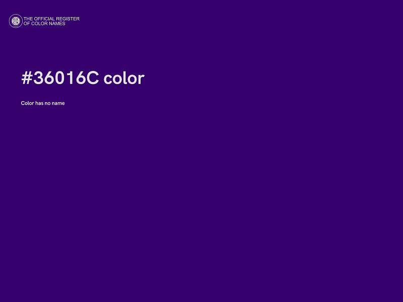 #36016C color image