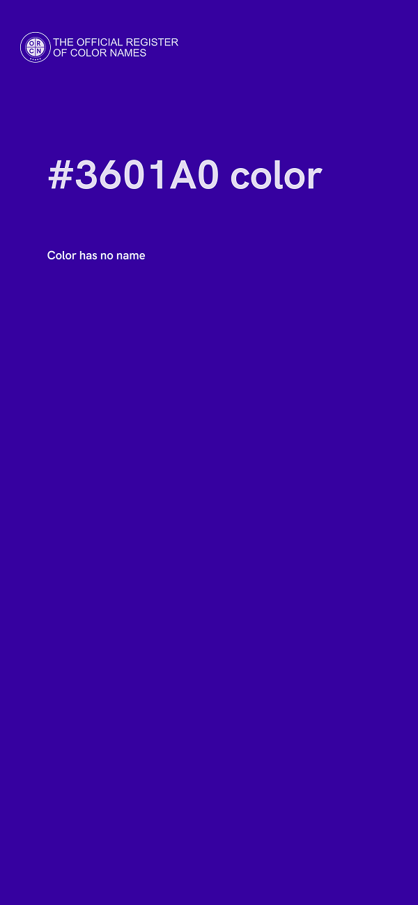 #3601A0 color image