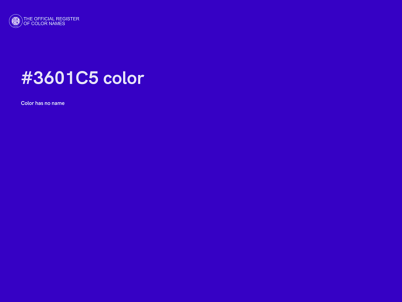 #3601C5 color image