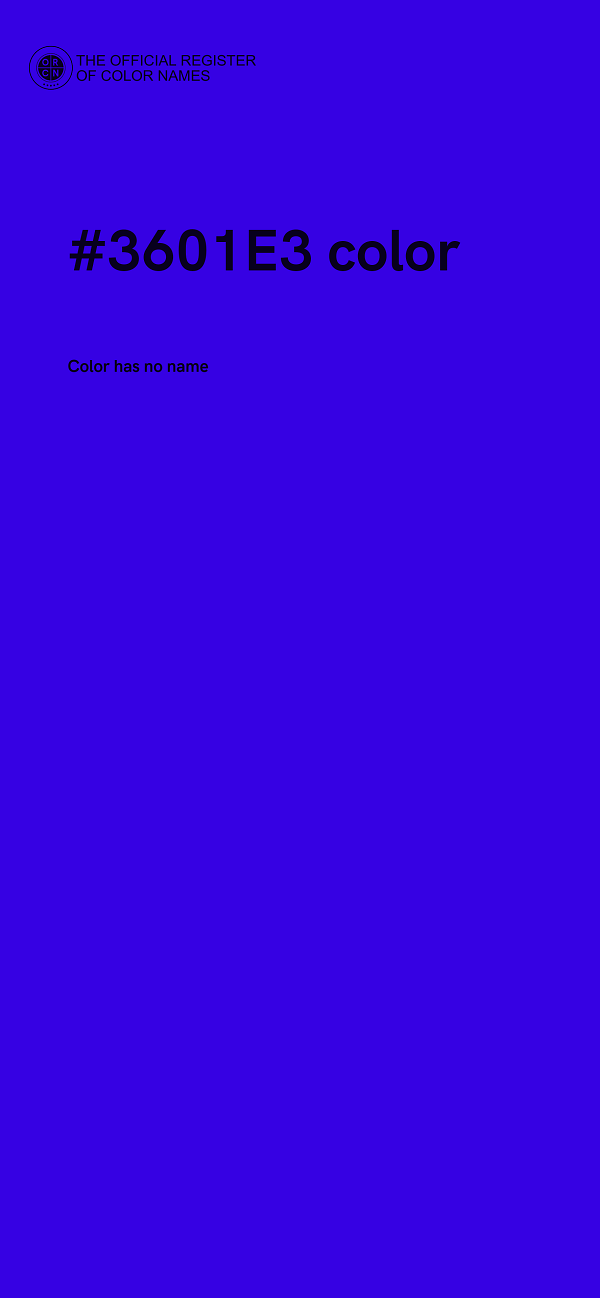 #3601E3 color image