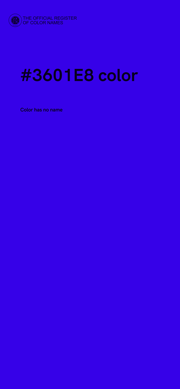#3601E8 color image