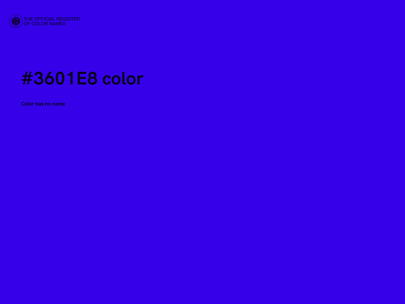 #3601E8 color image