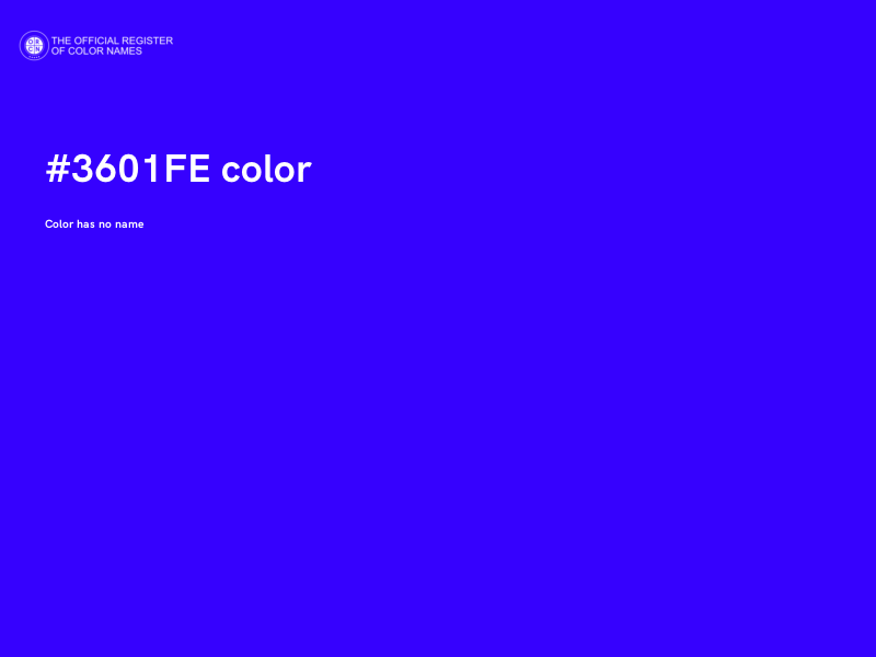 #3601FE color image