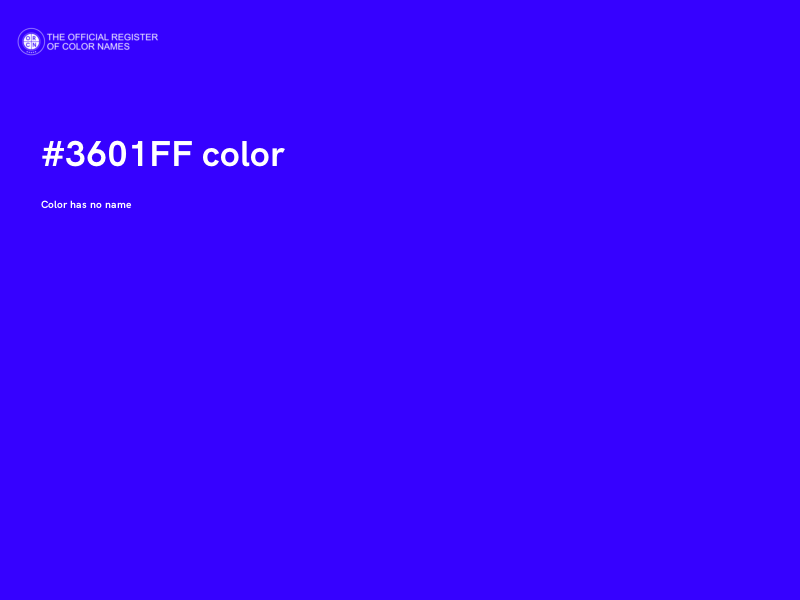 #3601FF color image