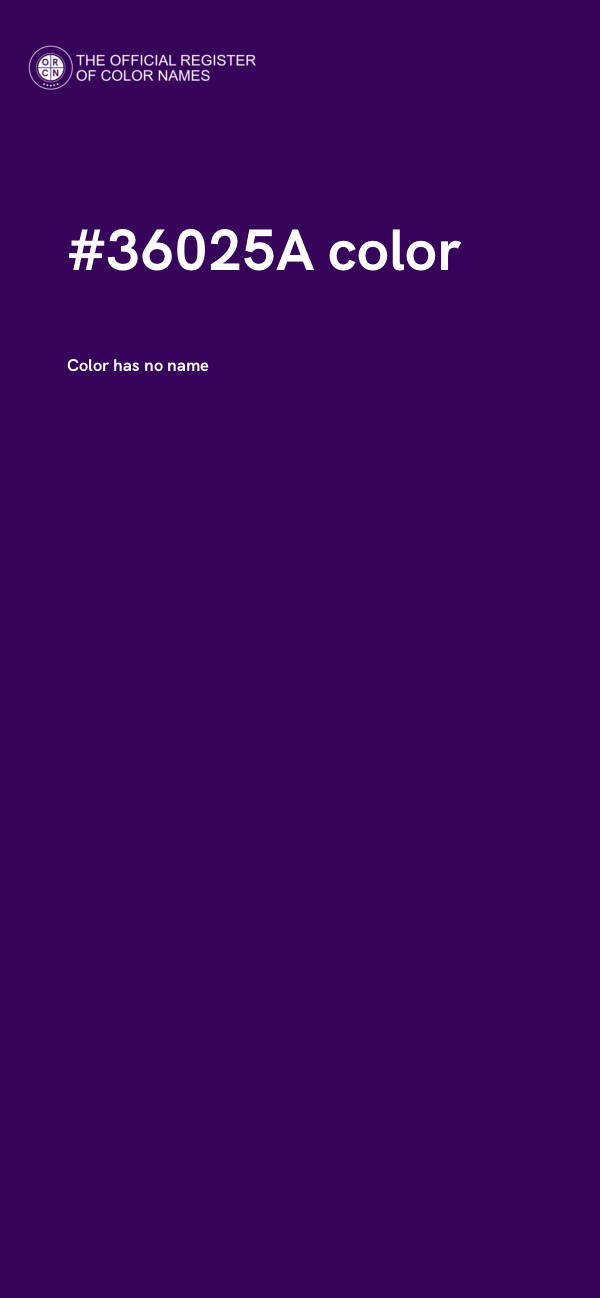 #36025A color image