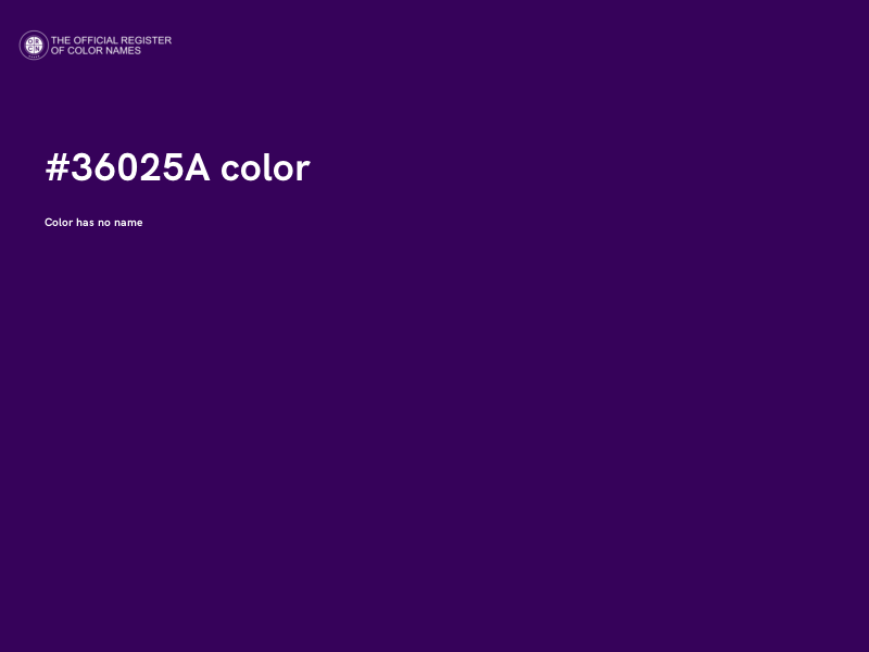 #36025A color image