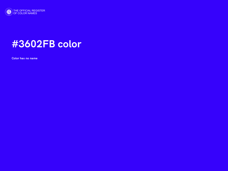 #3602FB color image