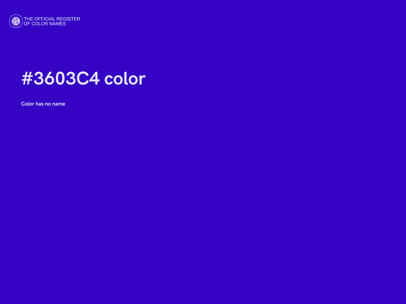 #3603C4 color image