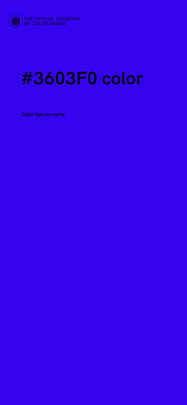 #3603F0 color image