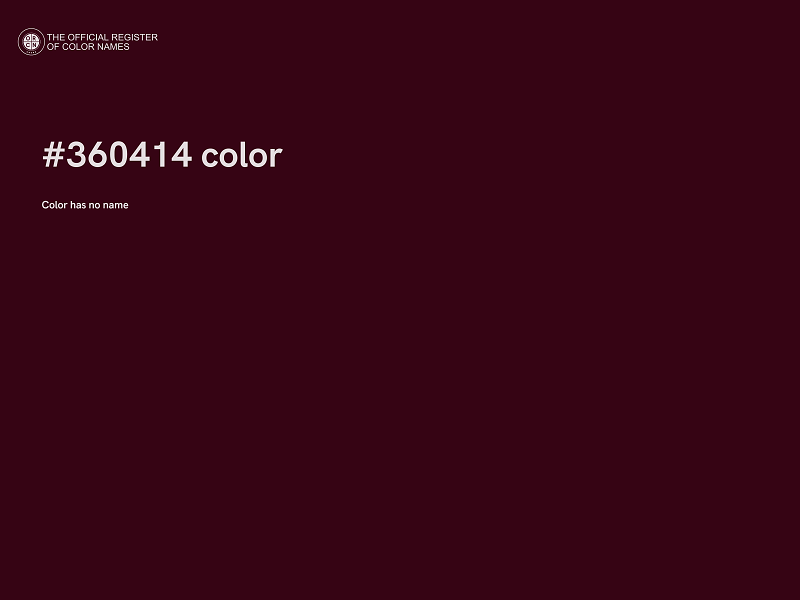 #360414 color image