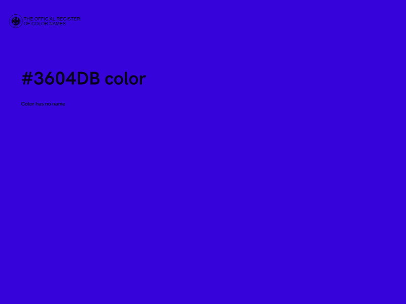 #3604DB color image