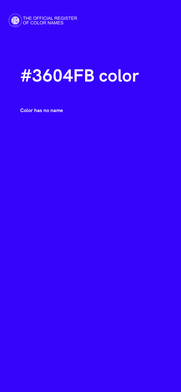#3604FB color image