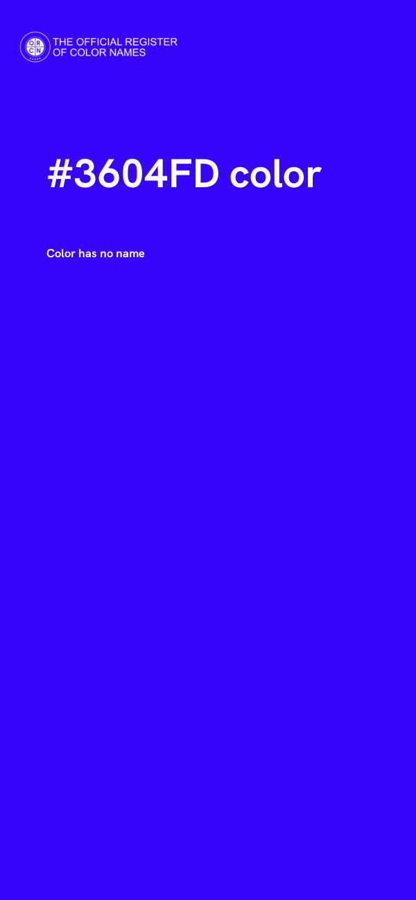 #3604FD color image