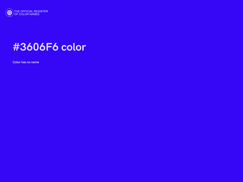 #3606F6 color image