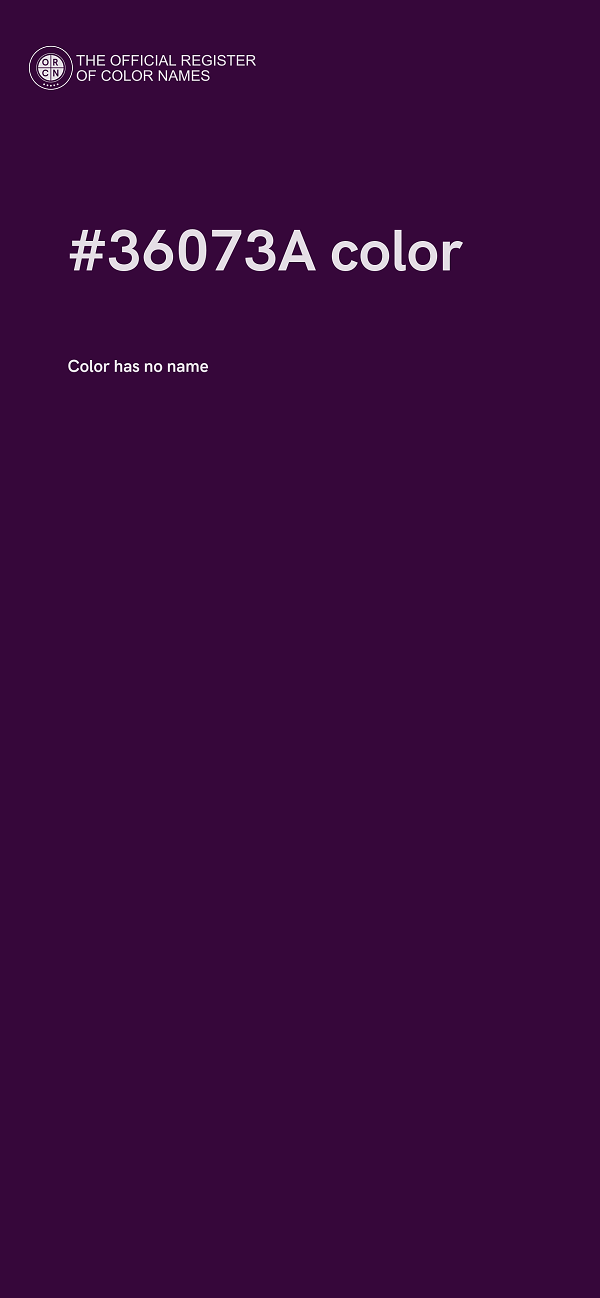 #36073A color image