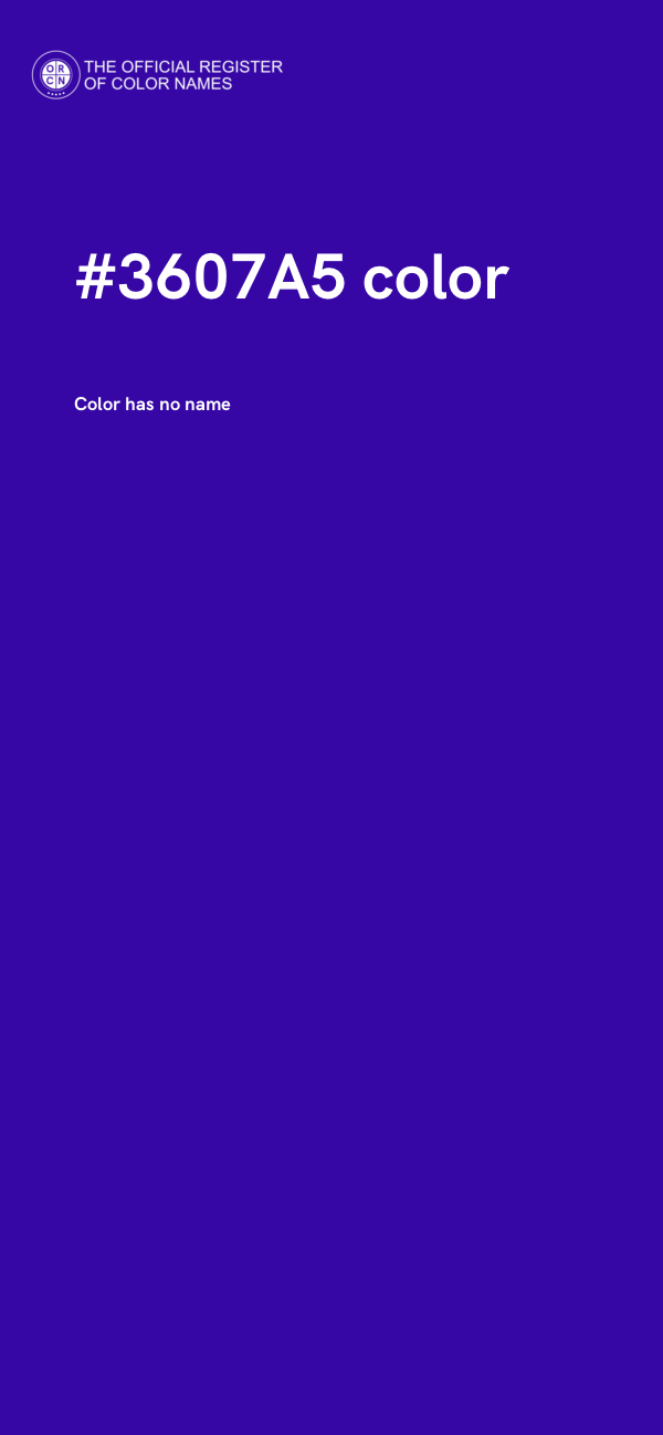 #3607A5 color image