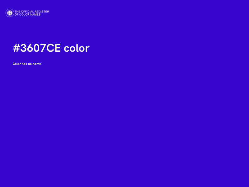 #3607CE color image