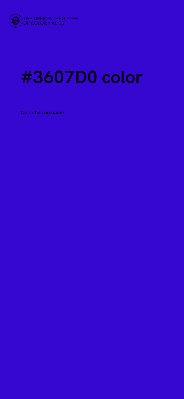 #3607D0 color image