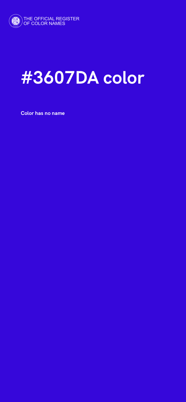 #3607DA color image