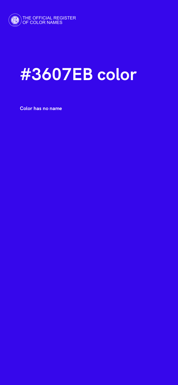 #3607EB color image