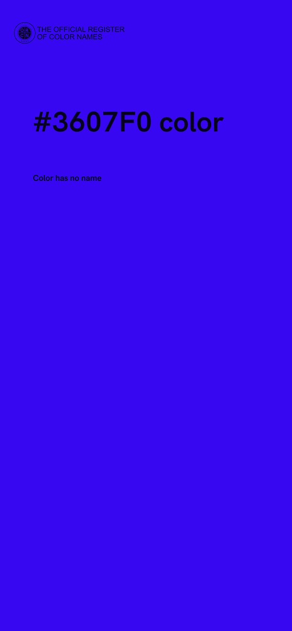 #3607F0 color image