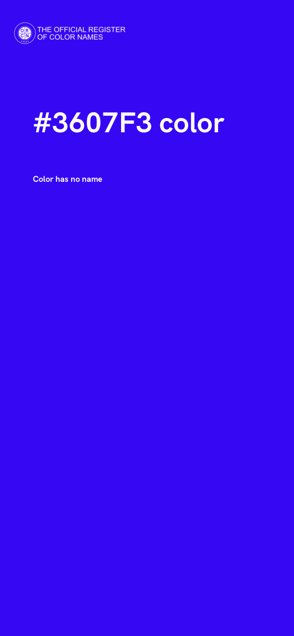 #3607F3 color image