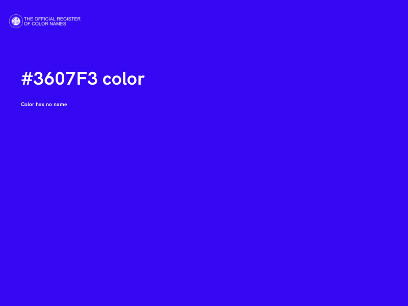 #3607F3 color image