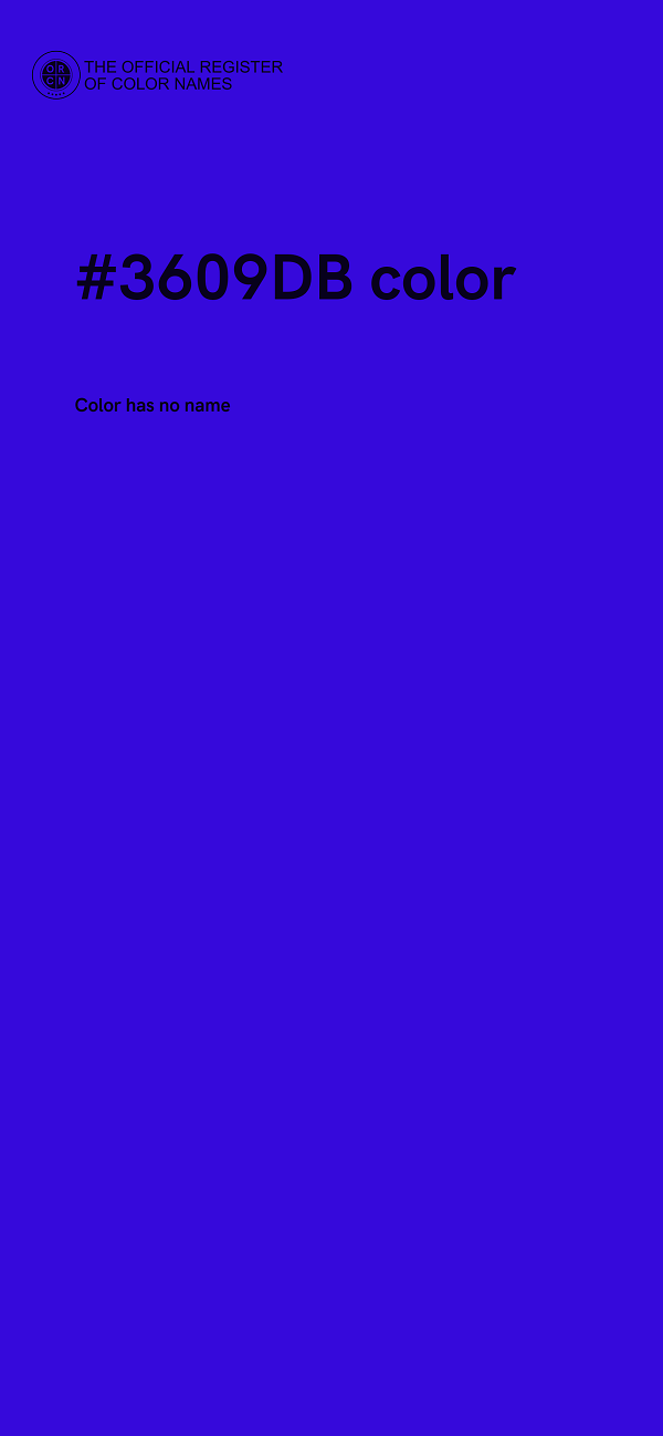 #3609DB color image