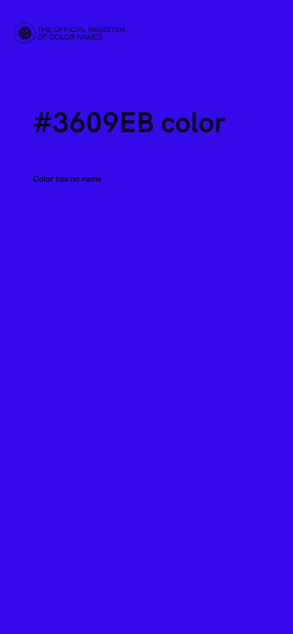 #3609EB color image