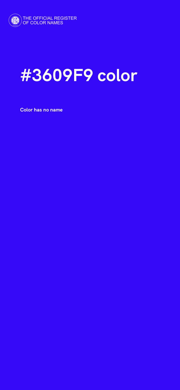 #3609F9 color image