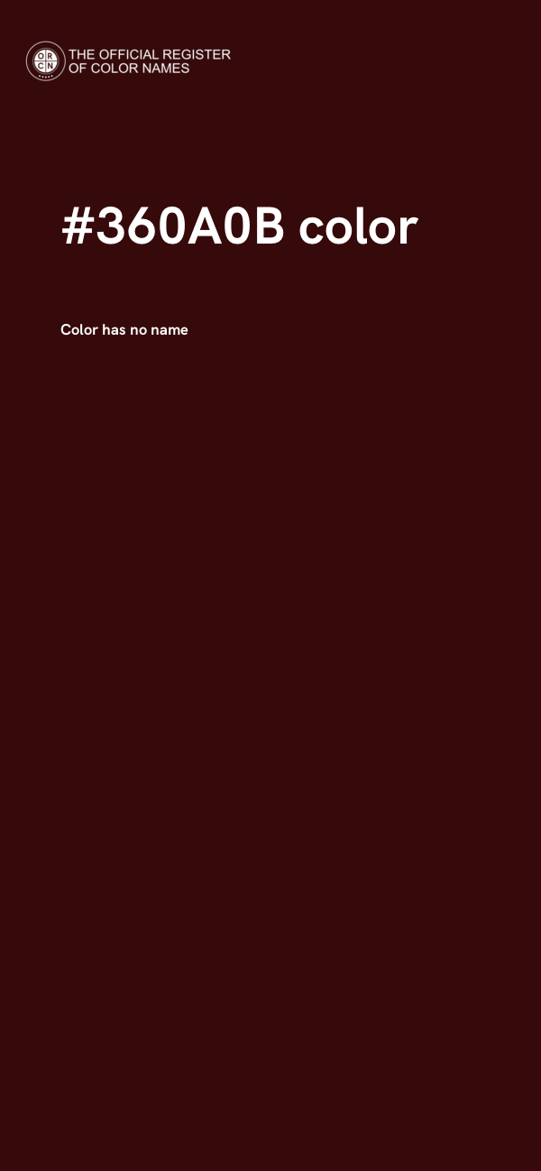 #360A0B color image