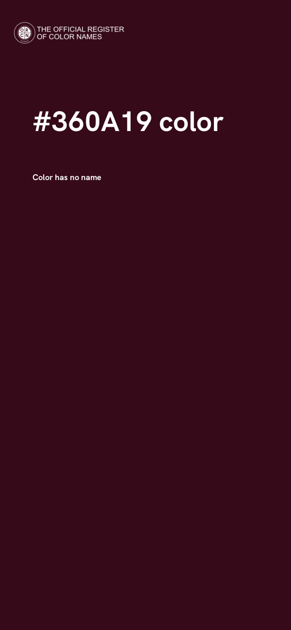 #360A19 color image