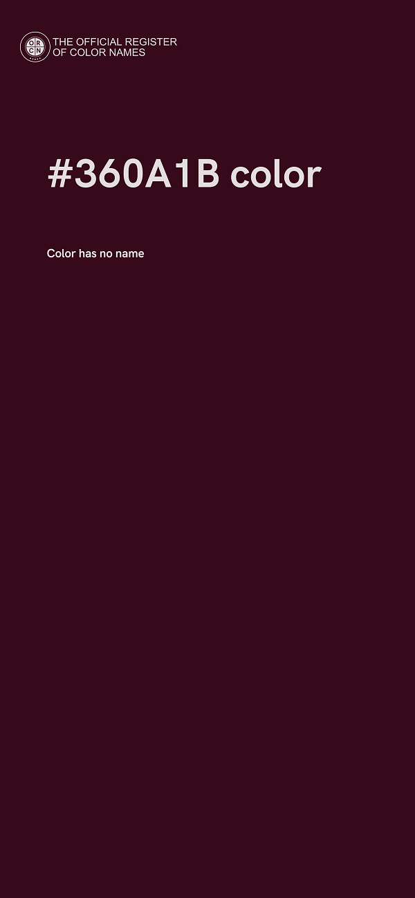 #360A1B color image