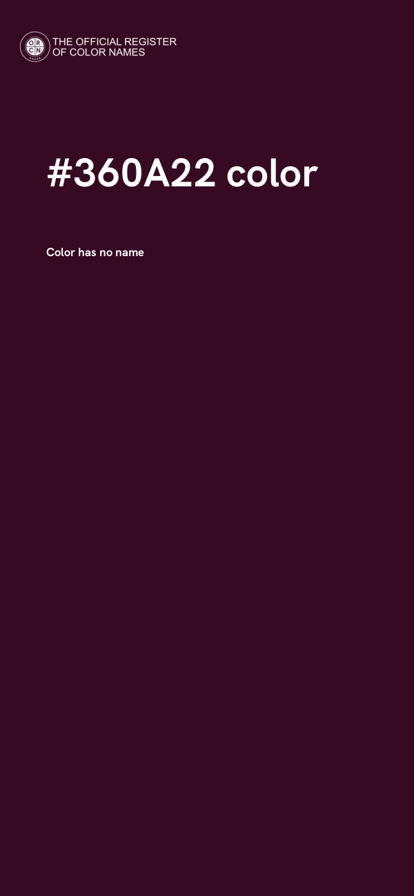 #360A22 color image