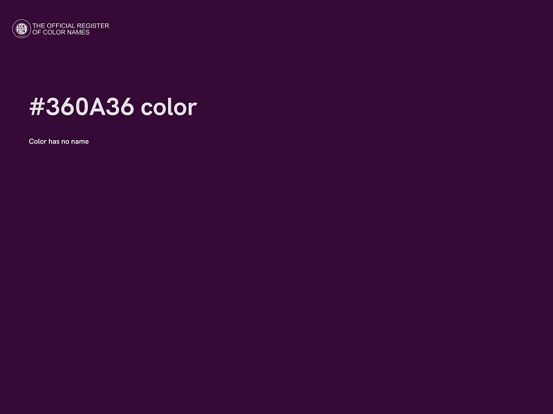 #360A36 color image