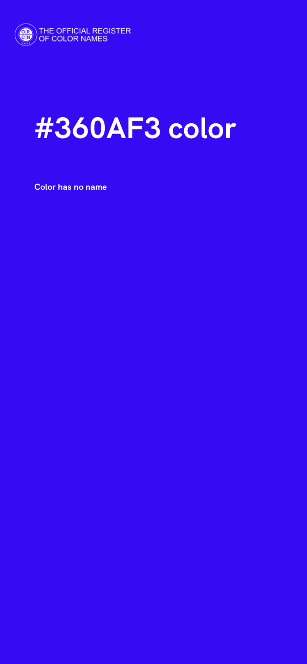 #360AF3 color image