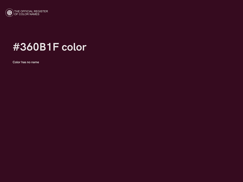 #360B1F color image