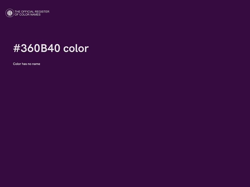 #360B40 color image
