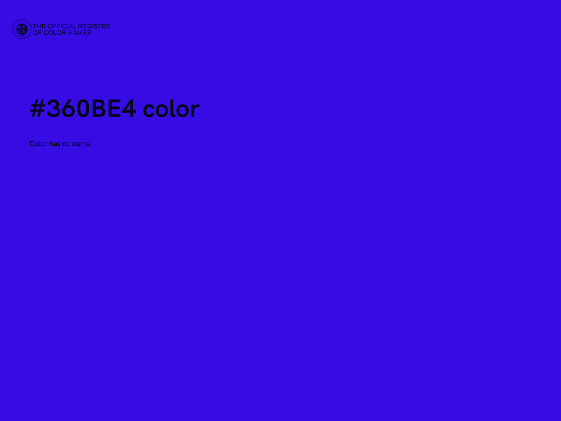 #360BE4 color image