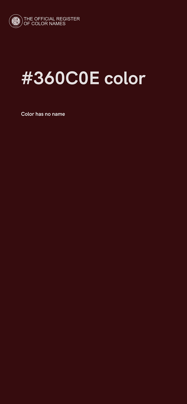 #360C0E color image