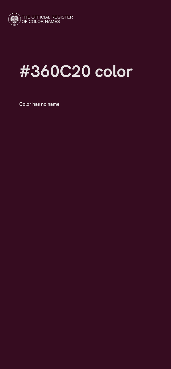 #360C20 color image