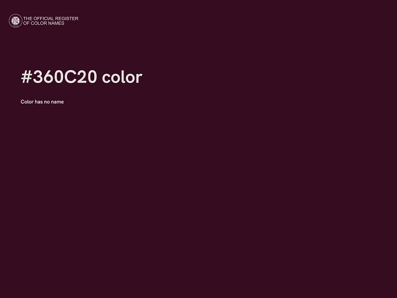 #360C20 color image