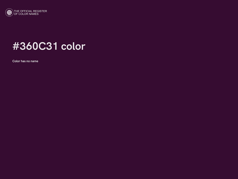 #360C31 color image